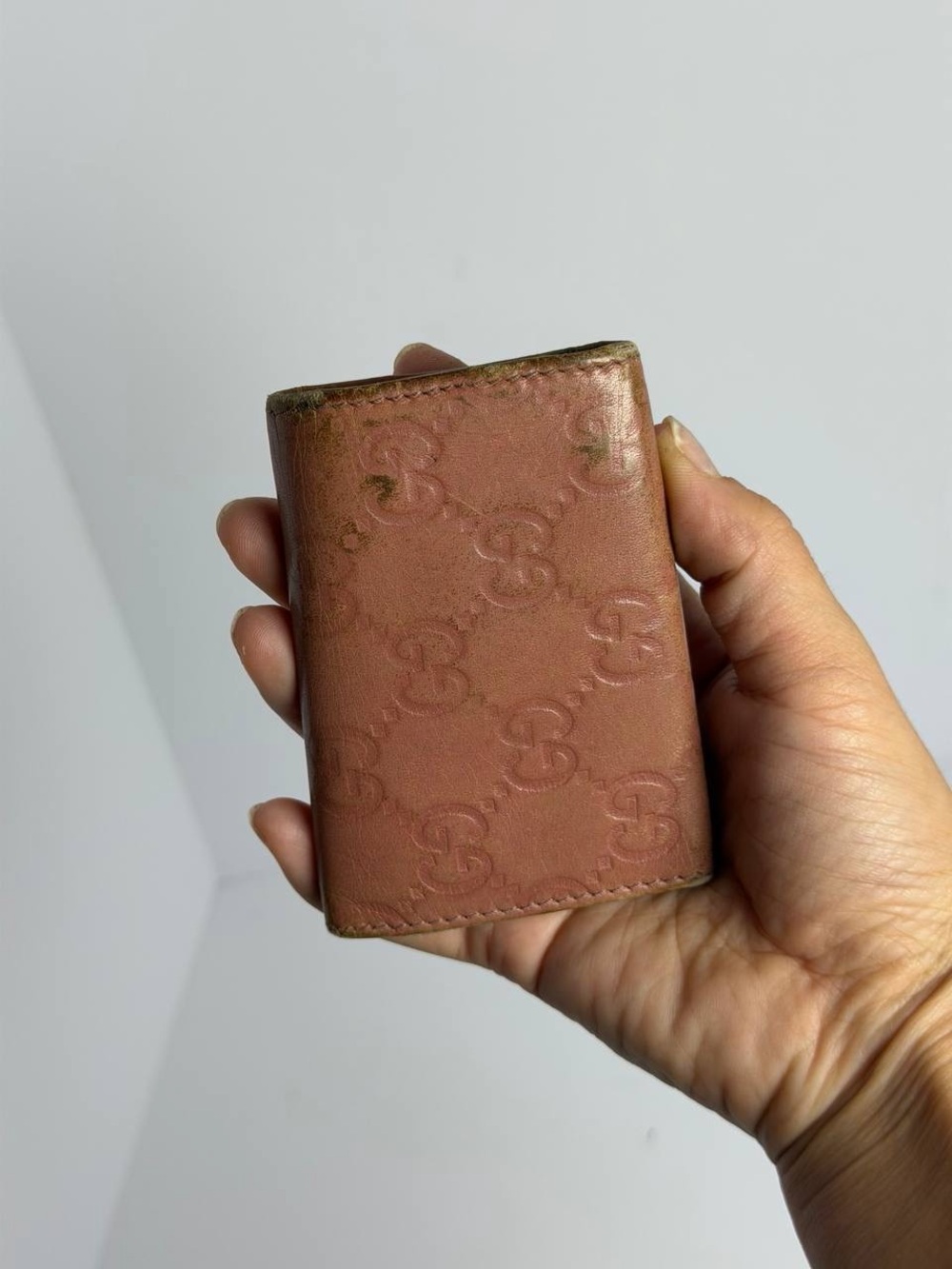 Gucci GG Guccissima Interlocking G Charm Pink Wallet - Picture 5 of 13